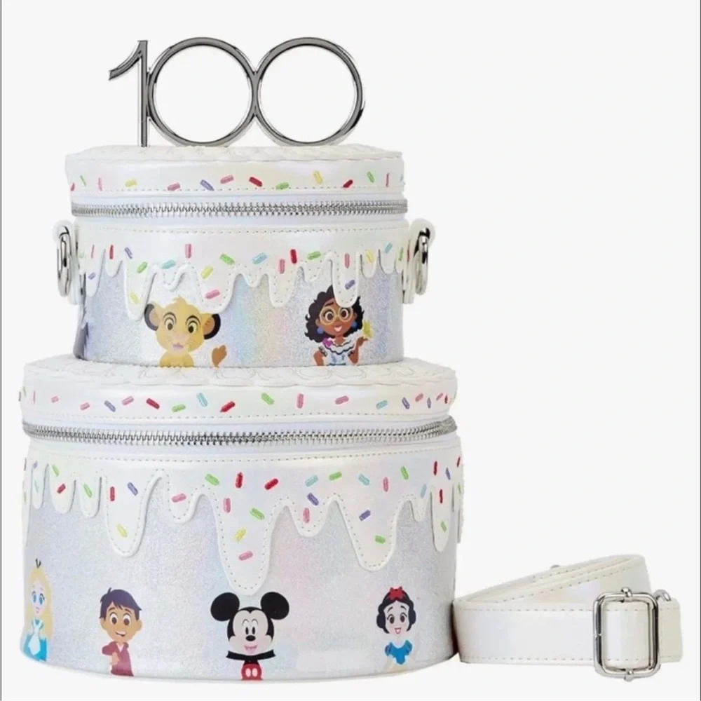 Disney 100th Anniversary Cake Loungefly crossbody